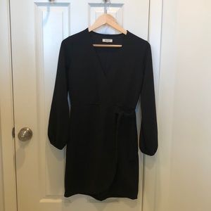Madewell Black Wrap Dress